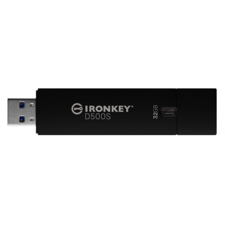 Kingston IronKey D500S - USB flash drive - encrypted - 32 GB - USB 3.2 Gen 1 - TAA Compliant - 1