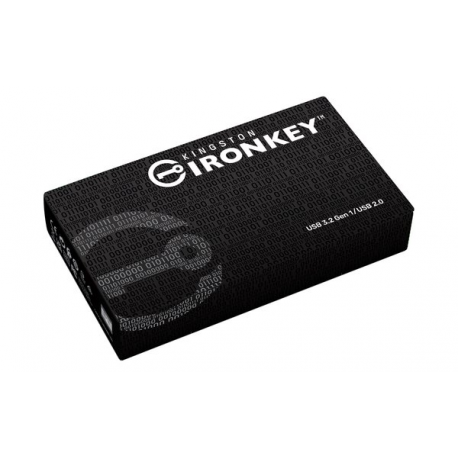 Kingston IronKey D500S - USB flash drive - encrypted - 32 GB - USB 3.2 Gen 1 - TAA Compliant - 2