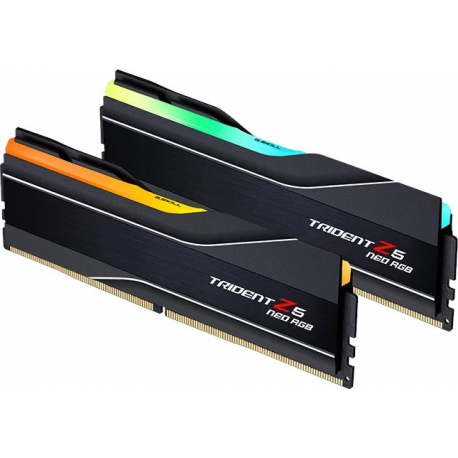 G.Skill Trident Z5 Neo RGB - DDR5 - kit - 96 GB: 2 x 48 GB - DIMM 288-pin - 5600 MHz  /  PC5-44800 - CL40 - 1.25 V - unbuffered - on-die ECC - black - 1