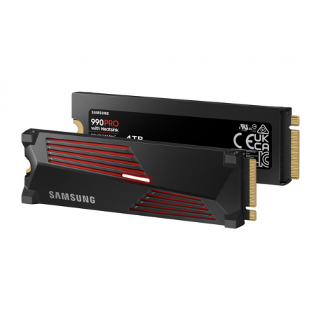 Samsung 990 PRO MZ-V9P4T0CW - SSD - encrypted - 4 TB - internal - M.2 2280 - PCIe 4.0 x4 (NVMe) - 256-bit AES - TCG Opal Encryption - integrated heatsink - 14
