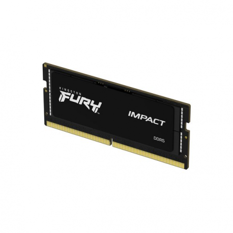 Kingston FURY Impact - DDR5 - kit - 32 GB: 2 x 16 GB - SO-DIMM 262-pin - 3000 MHz  /  PC5-48000 - CL38 - 1.35 V - unbuffered - on-die ECC - black - 6