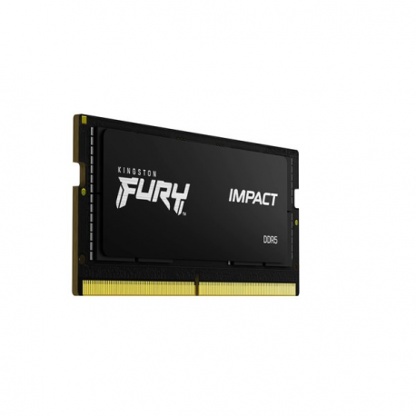 Kingston FURY Impact - DDR5 - kit - 32 GB: 2 x 16 GB - SO-DIMM 262-pin - 3000 MHz  /  PC5-48000 - CL38 - 1.35 V - unbuffered - on-die ECC - black - 11