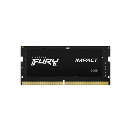 Kingston FURY Impact - DDR5 - kit - 32 GB: 2 x 16 GB - SO-DIMM 262-pin - 3000 MHz  /  PC5-48000 - CL38 - 1.35 V - unbuffered - on-die ECC - black - 17