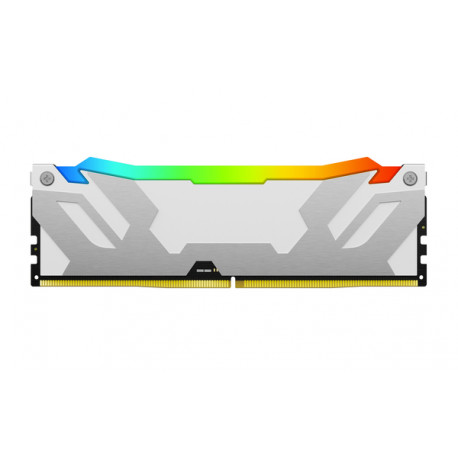 Kingston FURY Renegade RGB - DDR5 - kit - 64 GB: 2 x 32 GB - DIMM 288-pin - 6400 MHz  /  PC5-51200 - CL32 - 1.1 V - unbuffered - on-die ECC - white, silver - 7