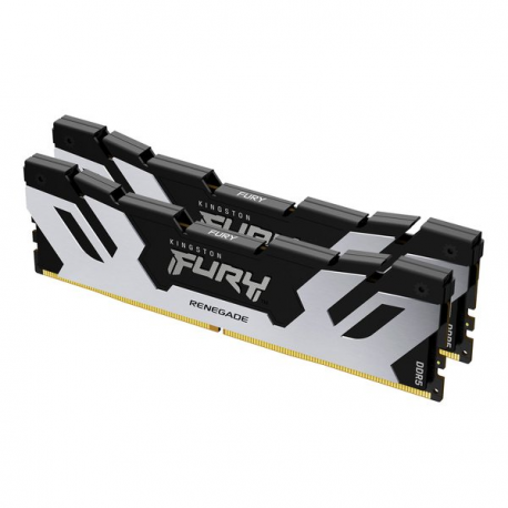 Kingston FURY Renegade - DDR5 - kit - 32 GB: 2 x 16 GB - DIMM 288-pin - 8000 MHz  /  PC5-64000 - CL38 - 1.1 V - unbuffered - on-die ECC - black with silver - 9