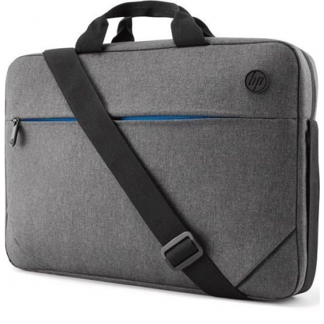 HP Prelude Top Load - Notebook carrying case - 15.6" - black & grey, blue zipper - for HP 15; ENVY x360; Pavilion Gaming 15; Pro x360; ProBook 45X G9; ZBook Power G9 - 8