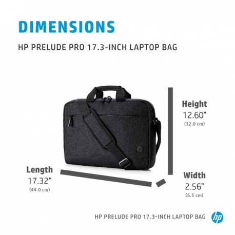 HP Prelude - Notebook carrying case - 13.3" - 17.3" - for OMEN by HP 16, 17; HP 15; ENVY x360; Pavilion Aero 13; Pavilion Gaming 15; Pavilion x360 - 8