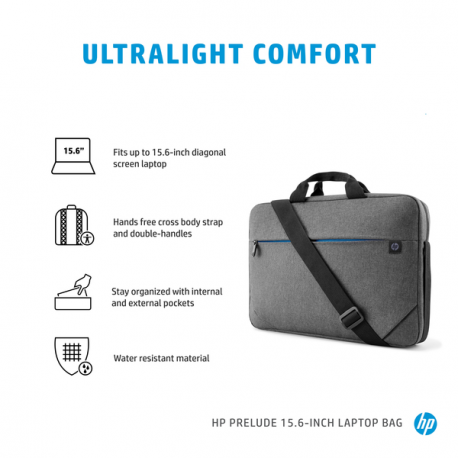 HP Prelude - Notebook carrying case - 13.3" - 15.6" - for HP 15; ENVY x360; Pavilion Gaming 15; Pro x360; ProBook 45X G9; ZBook Power G9 - 14