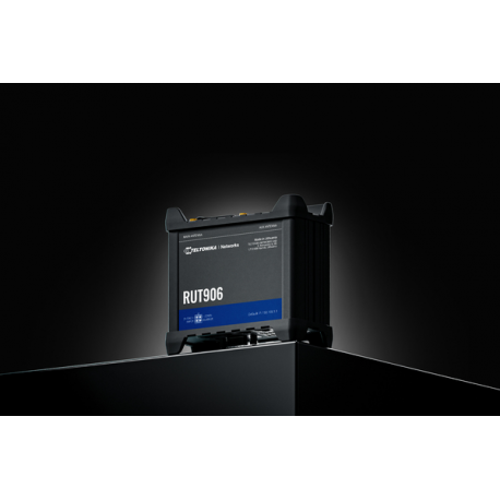 Teltonika RUT906 - Wireless router - WWAN - 3-port switch - RS-232, RS-485 - Wi-Fi - 2.4 GHz - 3G, 4G, 2G - DIN rail mountable - 2