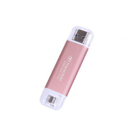 Transcend ESD310P - SSD - 1 TB - external (portable) - USB 3.2 Gen 2x1 (USB-C connector) - pink - 1