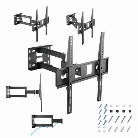 Gembird WM-55ST-03 - Mounting kit (wall mount) - for LCD TV - full motion - plastic, steel - screen size: 32"-55" - 9
