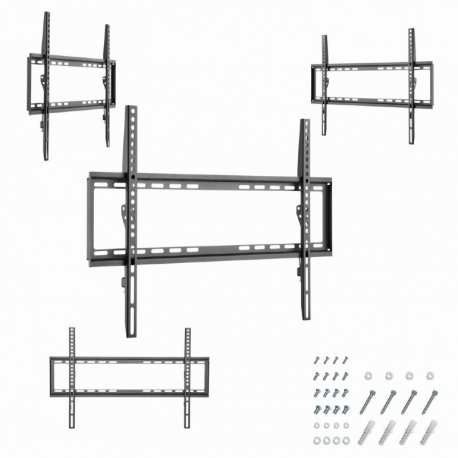 Gembird WM-70F-03 - Mounting kit (wall mount) - for LCD TV - fixed - steel - black - screen size: 37"-70" - 4