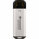 Transcend ESD300S - SSD - 1 TB - external (portable) - USB 3.2 Gen 2x1 (USB-C connector) - silver
