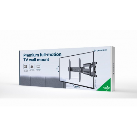 Gembird WM-58ST-01 - Mounting kit (wall mount) - full-motion - for flat panel - premium - steel - screen size: 32"-58" - 9