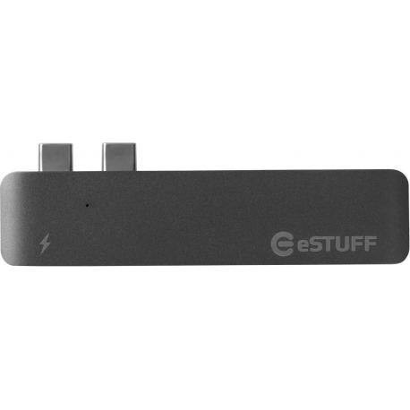 eSTUFF Allure Series Slot-in Hub Pro - Docking station - USB-C / Thunderbolt 3 - for Apple MacBook Pro with Touch Bar (Late 2016, Mid 2017) - 1