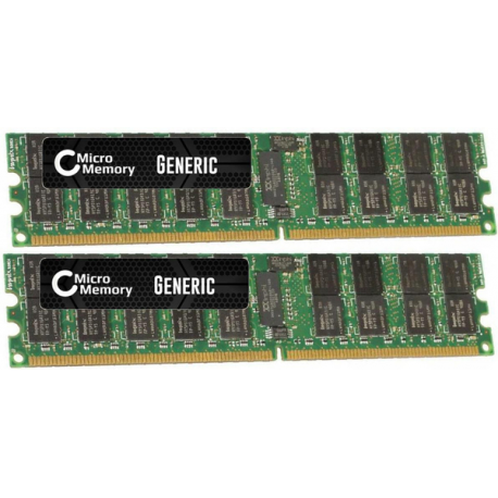 CoreParts - DDR2 - kit - 8 GB: 2 x 4 GB - DIMM 240-pin - 667 MHz  /  PC2-5300 - registered - ECC - for Dell PowerEdge 2970, 6950, M605, M805, M905, R300, R805, R905, SC1435, T300, T605 - 0