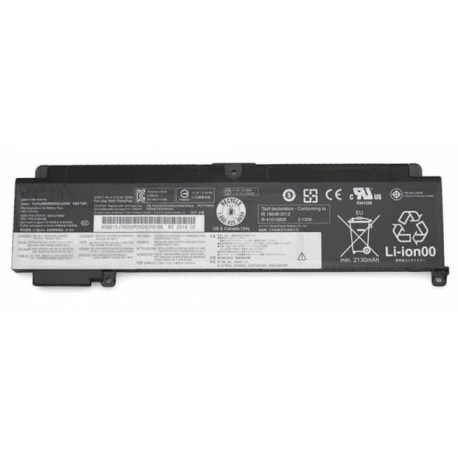CoreParts - Laptop battery (equivalent to: Lenovo 01AV405, Lenovo 00HW024, Lenovo 00HW025, Lenovo 01AV406, Lenovo 01AV407, Lenovo SB10F46463, Lenovo SB10J79004, Lenovo FRU01AV405, Lenovo FRU01AV462) - lithium polymer - 2 Ah - 23 Wh - black - for Lenovo ThinkPad T460s 20F9, 20FA; T470s 20HF, 20HG, 20JS, 20JT - 0