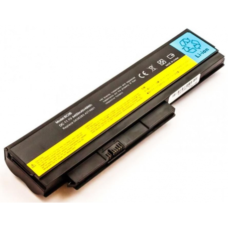 CoreParts - Laptop battery (equivalent to: Lenovo 0A36282, Lenovo 0A36306, Lenovo 42T4861, Lenovo 42T4865, Lenovo 42T4873, Lenovo 42T4875, Lenovo 42Y4868, Lenovo 42T4863, Lenovo 45N1023, Lenovo 45N1025, Lenovo 42T4862, Lenovo 42Y4864, Lenovo 42Y4874) - Lithium Ion - 6-cell - 4400 mAh - for Lenovo ThinkPad X220; X220i; X230 2306, 2320, 2324, 2325; X230i 2320 - 0