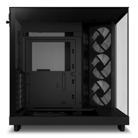 NZXT H series H6 Flow RGB - Mid tower - ATX - windowed side panel (tempered glass) - no power supply - matte black - USB/Audio - 22
