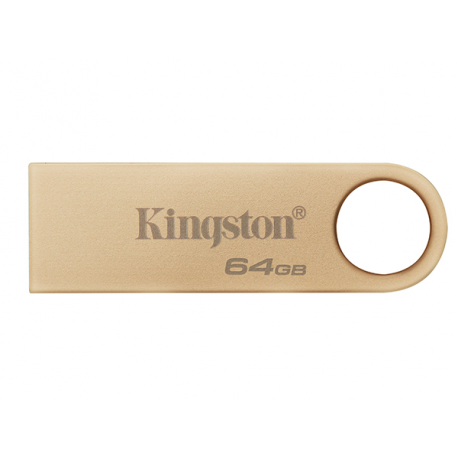 Kingston DataTraveler SE9 G3 - USB flash drive - 64 GB - USB 3.2 Gen 1 - gold - 0
