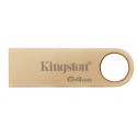 Kingston DataTraveler SE9 G3 - USB flash drive - 64 GB - USB 3.2 Gen 1 - gold