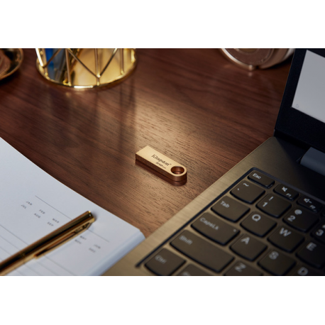 Kingston DataTraveler SE9 G3 - USB flash drive - 256 GB - USB 3.2 Gen 1 - gold - 6