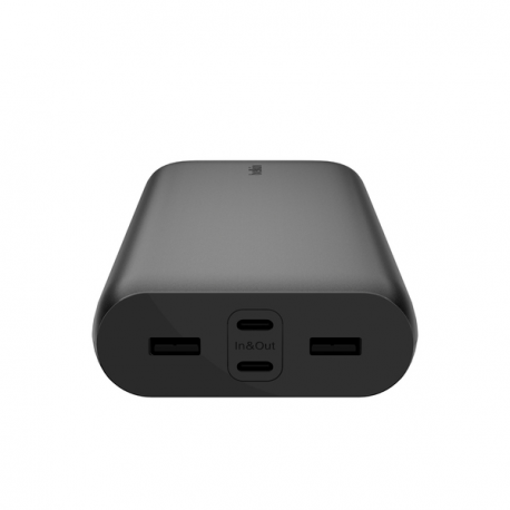 Belkin BoostCharge - Power bank - 26000 mAh - 32 Watt - Fast Charge, PD - 4 output connectors (USB, 24 pin USB-C) - on cable: USB-C - 8