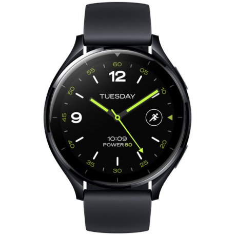 Xiaomi Watch 2 - Smart watch with strap - wrist size: 140-210 mm - display 1.43" - 32 GB - Wi-Fi, Bluetooth - 36.8 g - black - 0