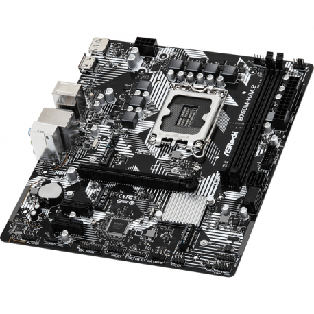 ASRock B760M-H / M.2 - Motherboard - micro ATX - LGA1700 Socket - B760 Chipset - USB 3.2 Gen 1, USB-C 3.2 Gen 1 - Gigabit LAN - onboard graphics (CPU required) - HD Audio (8-channel) - 3