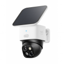 Eufy SoloCam S340 - Network surveillance camera - pan / tilt - turret - weatherproof - colour (Day&Night) - 3K - audio - wireless - Wi-Fi - with Solar Panel
