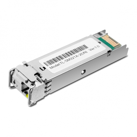 TP-Link TL-SM321A-2 V1 - SFP (mini-GBIC) transceiver module - 1GbE - 1000Base-BX - LC / UPC single-mode - up to 2 km - 1310 (RX) / 1550 (TX) nm - 8