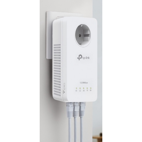 TP-Link TL-WPA8631P V4 - Powerline adapter 1GbE, HomePlug AV (HPAV), HomePlug AV (HPAV) 2.0, IEEE 1901 - Wi-Fi 5 - Dual Band - wall-pluggable - 2