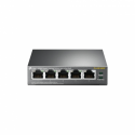 TP-Link TL-SG1005P V5 - Switch - unmanaged - 4 x 10 / 100 / 1000 (PoE+) + 1 x 10 / 100 / 1000 - desktop, wall-mountable - PoE+ (65 W)