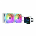 Enermax Aquafusion ADV series ELC-AQFA240-SQA-W - Processor liquid cooling system - 240mm cpu liquid cooler - (for: LGA1366, AM3+, LGA2011, FM1, FM2+, LGA2011-3, AM4, LGA2066, LGA1200, LGA1700, AM5, LGA115x Socket) - copper cold plate - 120 mm - white
