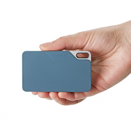 Intenso TX100 - SSD - 1 TB - external (portable) - USB 3.2 Gen 1x1 (USB-C connector) - grey-blue - 2