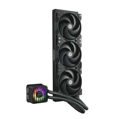Enermax LIQMAXFLO SR ELC-LMF360-SF - Processor liquid cooling system - ARGB  - Radiator Size:  360 mm - (for: LGA1366, LGA2011, LGA2011-3 (Square ILM), AM4, LGA2066, LGA1200, LGA1700, AM5, LGA115x Socket) - copper - 120 mm - 1