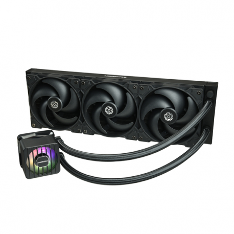 Enermax LIQMAXFLO SR ELC-LMF360-SF - Processor liquid cooling system - ARGB  - Radiator Size:  360 mm - (for: LGA1366, LGA2011, LGA2011-3 (Square ILM), AM4, LGA2066, LGA1200, LGA1700, AM5, LGA115x Socket) - copper - 120 mm - 2