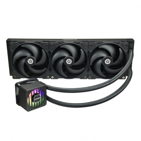 Enermax LIQMAXFLO SR ELC-LMF360-SF - Processor liquid cooling system - ARGB  - Radiator Size:  360 mm - (for: LGA1366, LGA2011, LGA2011-3 (Square ILM), AM4, LGA2066, LGA1200, LGA1700, AM5, LGA115x Socket) - copper - 120 mm - 6