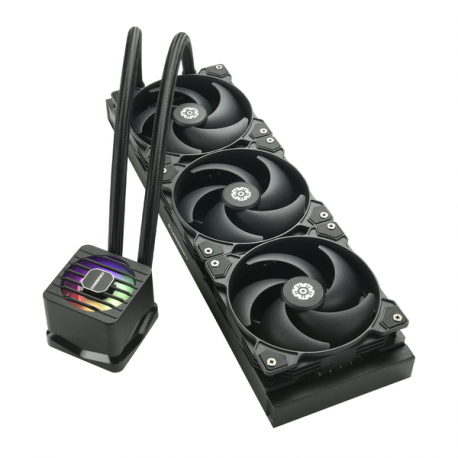 Enermax LIQMAXFLO SR ELC-LMF360-SF - Processor liquid cooling system - ARGB  - Radiator Size:  360 mm - (for: LGA1366, LGA2011, LGA2011-3 (Square ILM), AM4, LGA2066, LGA1200, LGA1700, AM5, LGA115x Socket) - copper - 120 mm - 7