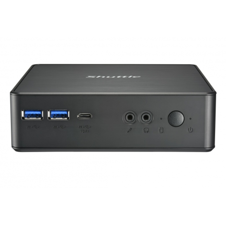 Shuttle XPC nano NC40U5 - Barebone - mini PC - 1 x Core i5 1235U  /  1.3 GHz - RAM 0 GB - UHD Graphics 620 - 1GbE - black - 1