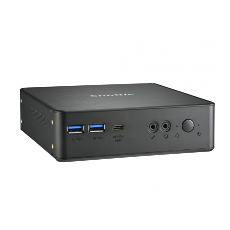 Shuttle XPC nano NC40U5 - Barebone - mini PC - 1 x Core i5 1235U  /  1.3 GHz - RAM 0 GB - UHD Graphics 620 - 1GbE - black - 2