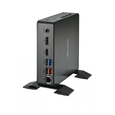 Shuttle XPC nano NC40U5 - Barebone - mini PC - 1 x Core i5 1235U  /  1.3 GHz - RAM 0 GB - UHD Graphics 620 - 1GbE - black - 8