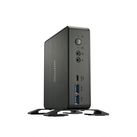 Shuttle XPC nano NC40U5 - Barebone - mini PC - 1 x Core i5 1235U  /  1.3 GHz - RAM 0 GB - UHD Graphics 620 - 1GbE - black - 11