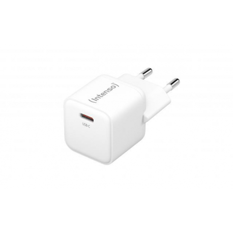 Intenso W30C - Power adapter - GaN - 30 Watt - 3 A - PD 3.0, QC 4.0, PD / PPS (24 pin USB-C) - white - 0