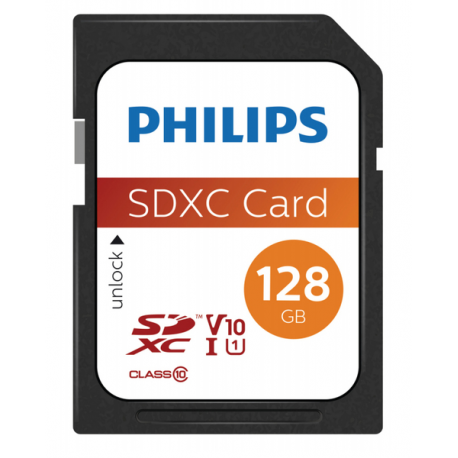 Philips FM12SD55B - Flash memory card - 128 GB - UHS Class 1 / Class10 - SDXC - 0