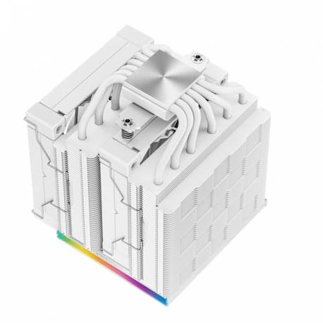 Deepcool AK620 DIGITAL WH - Processor cooler - (for: LGA1155, LGA2011, LGA1150, LGA2011-3, LGA1151, AM4, LGA2066, LGA1200, LGA1700, AM5) - 120 mm - white - 4