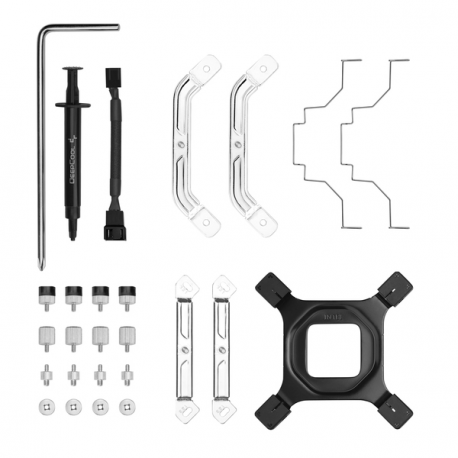 Deepcool AK500 DIGITAL WH - Processor cooler - (for: LGA1155, LGA2011, LGA1150, LGA2011-3, LGA1151, AM4, LGA2066, LGA1200, LGA1700, AM5) - 120 mm - white - 8