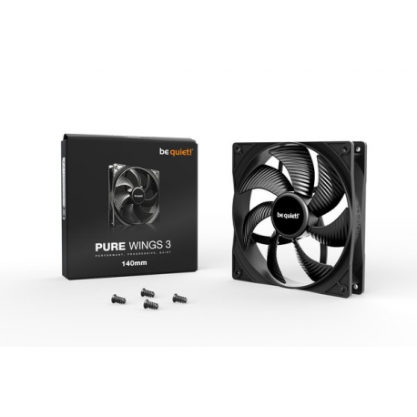 be quiet! Pure Wings 3 - Case fan - 140 mm - black - 3