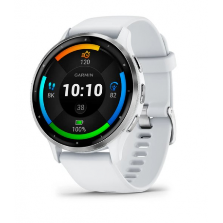 Garmin Venu 3 - 45 mm - whitestone fibre-reinforced polymer - smart watch with band - silicone - wrist size: 135-200 mm - display 1.4" - 8 GB - Bluetooth, Wi-Fi, ANT+ - 30 g - 0