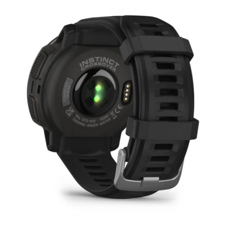 Garmin Instinct Crossover - Standard Edition - 45 mm - fiber-reinforced polymer - sport watch with band - silicone - wrist size: 135-230 mm - monochrome - 64 MB - Bluetooth, ANT+ - 65 g - black - 6